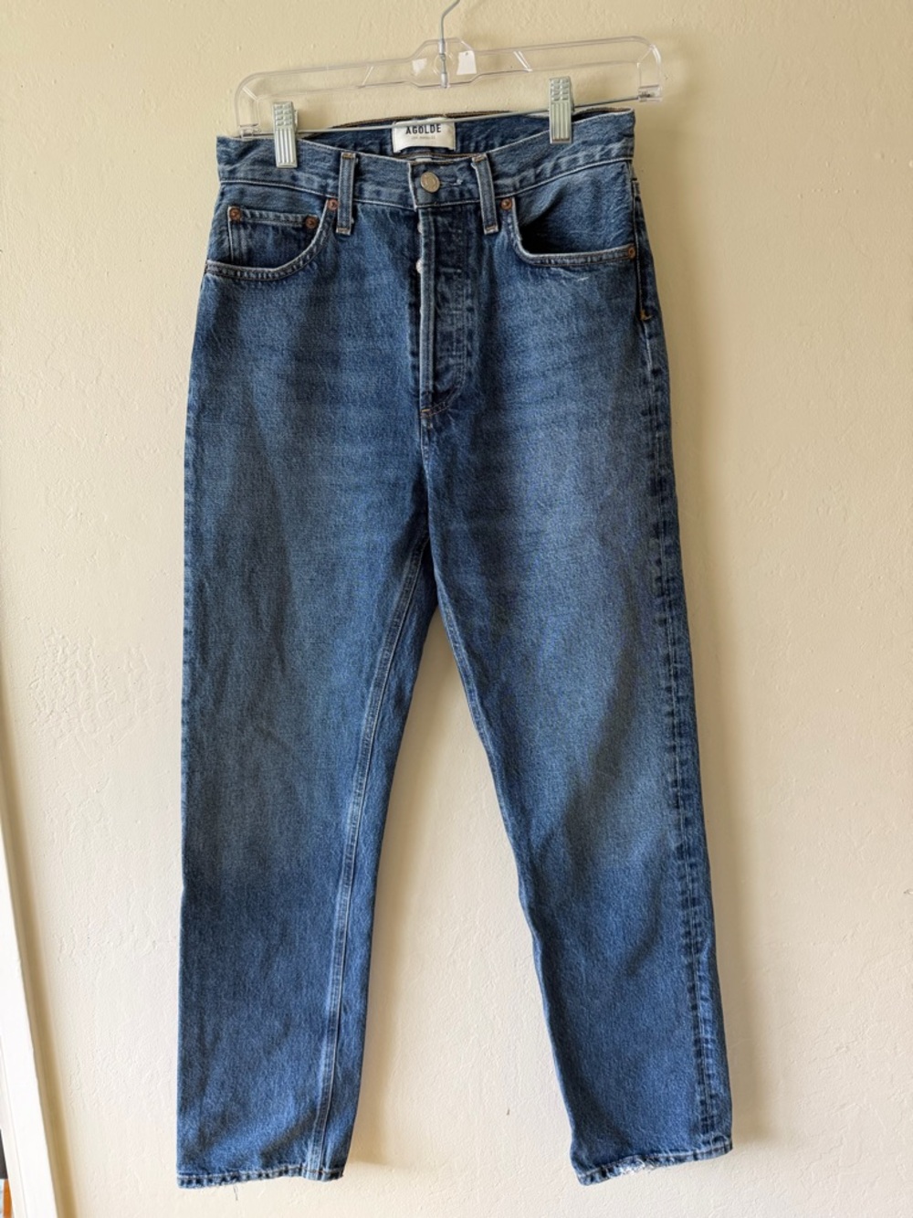 Agolde Women’s Classic Indigo Straight Jeans size 25